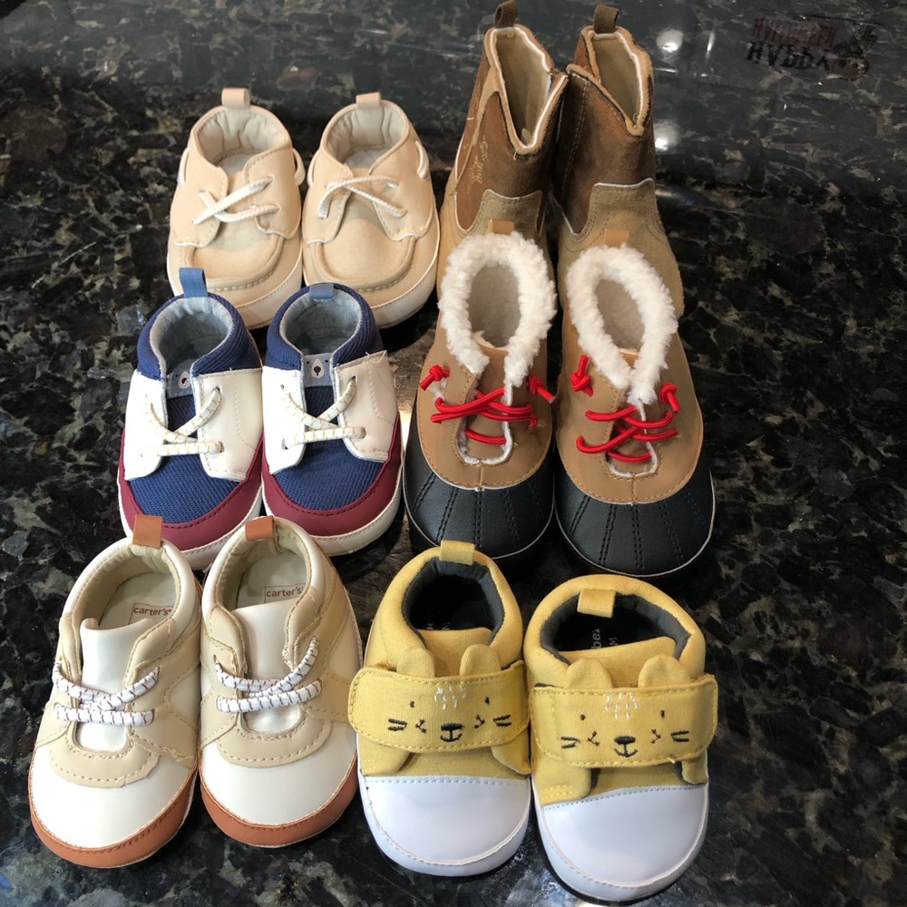 Baby Boy  Carters Shoes and Boots bundle 3M-12 months bundle. NWOT